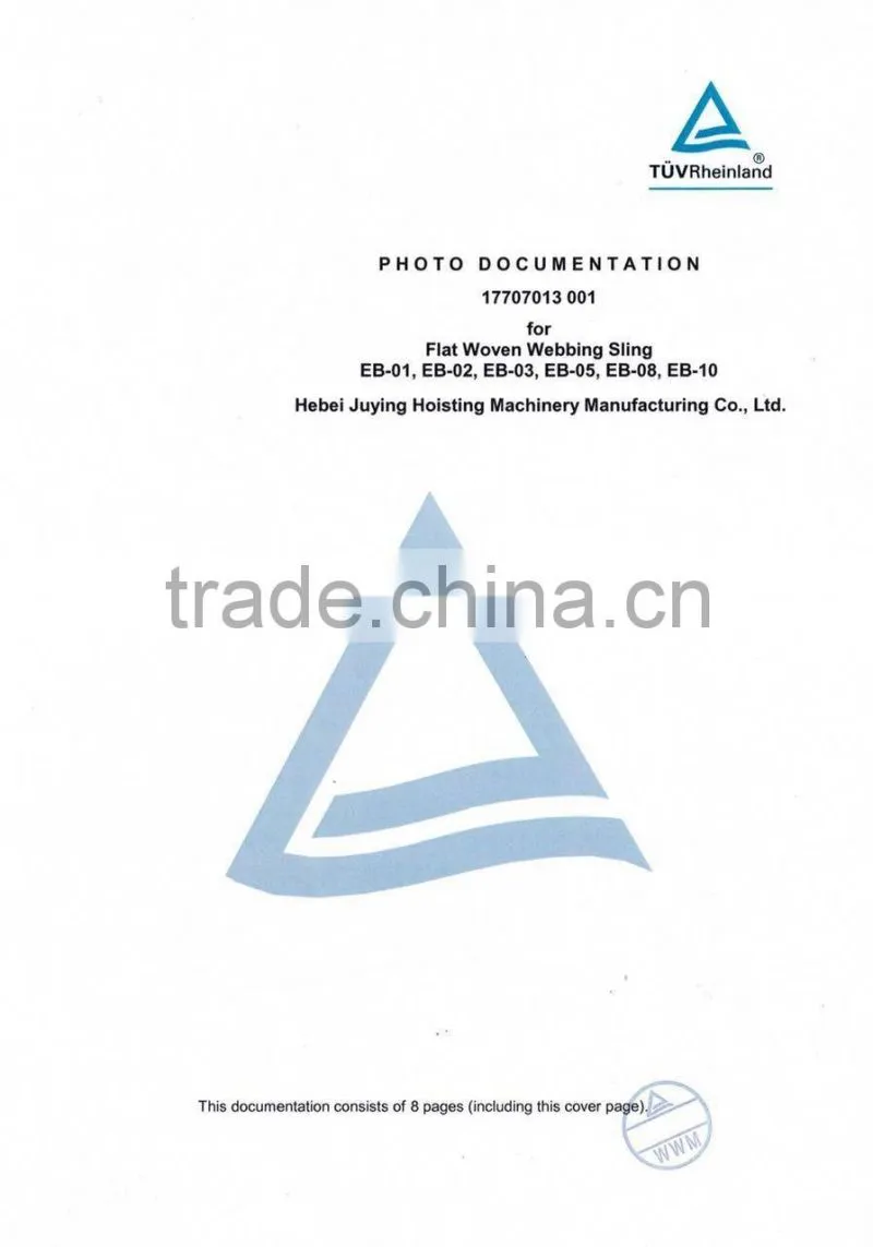 Heavy duty EB type polyester webbing materials for belt