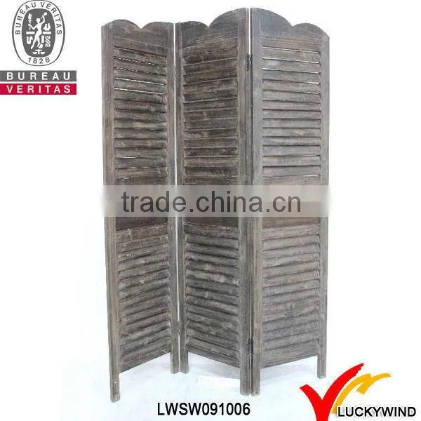 Luckywind reproducton vintage wood folding screen