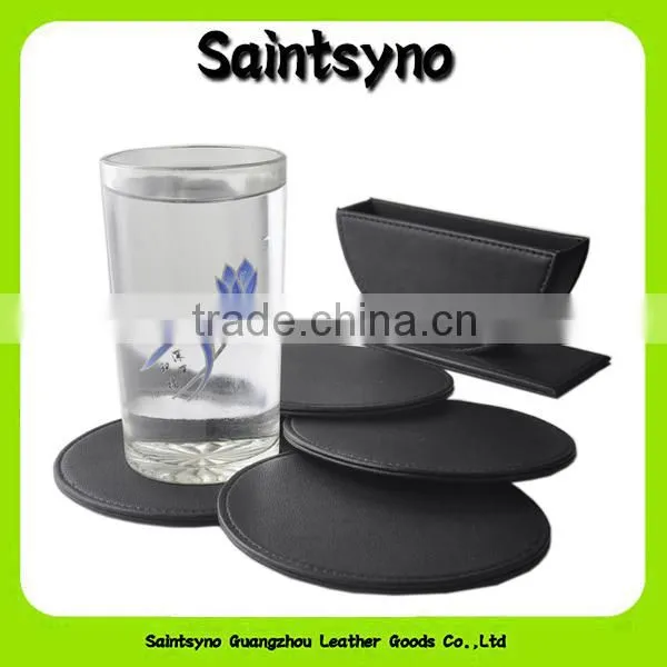 13002 Elegant and grace cup leather coaster