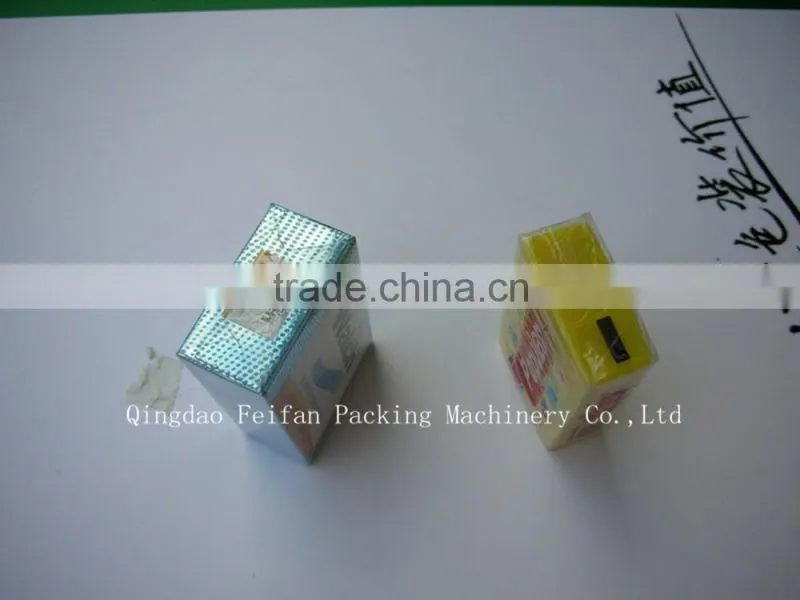 Hotel soap cellophane packing machine