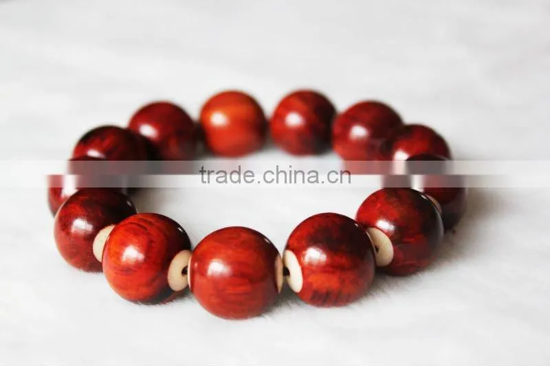 Artistic Red Sandalwood Beaded Bracelets 10mm