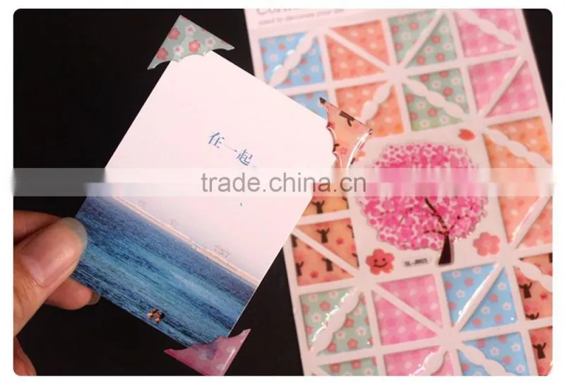 photo frame corner sticker