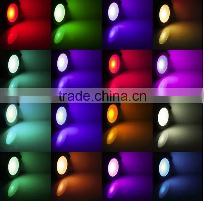 AC85-265V 24Color Downlight Bulb Lamp 5W/10W RGB LED Panel Light