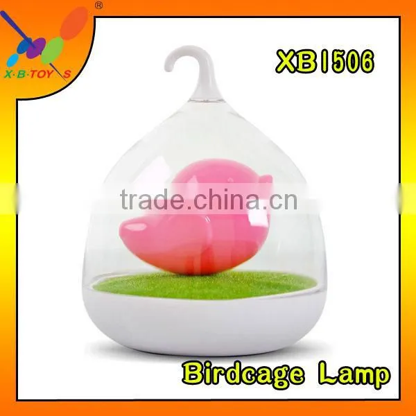 2015 New product Hot selling creative birdcage shaped lamp Lovely Touch Mini USB rechargeable LED Night Light