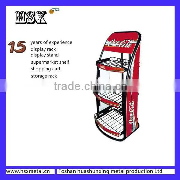 cola drink wire display rack /soft drink display /beer display standHSX-FS0041