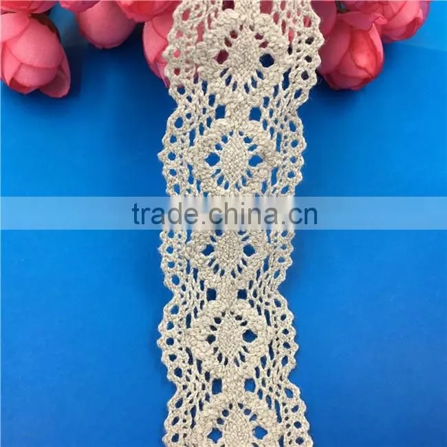 H0060 Elegant Lace Ribbon, 100% Cotton Lace ,Crocheted Lace