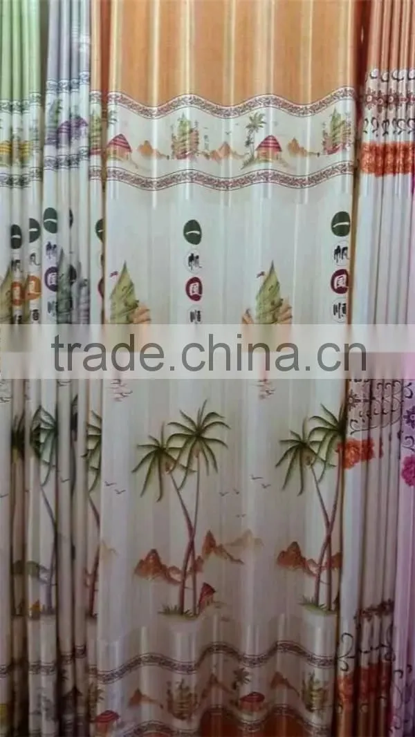 2.80-3.20m Width wholesalers china print fabrics blackout curtains