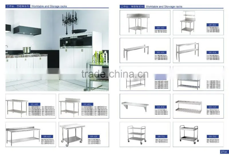 Stainless Steel Commerical Lab Workbench GR-410
