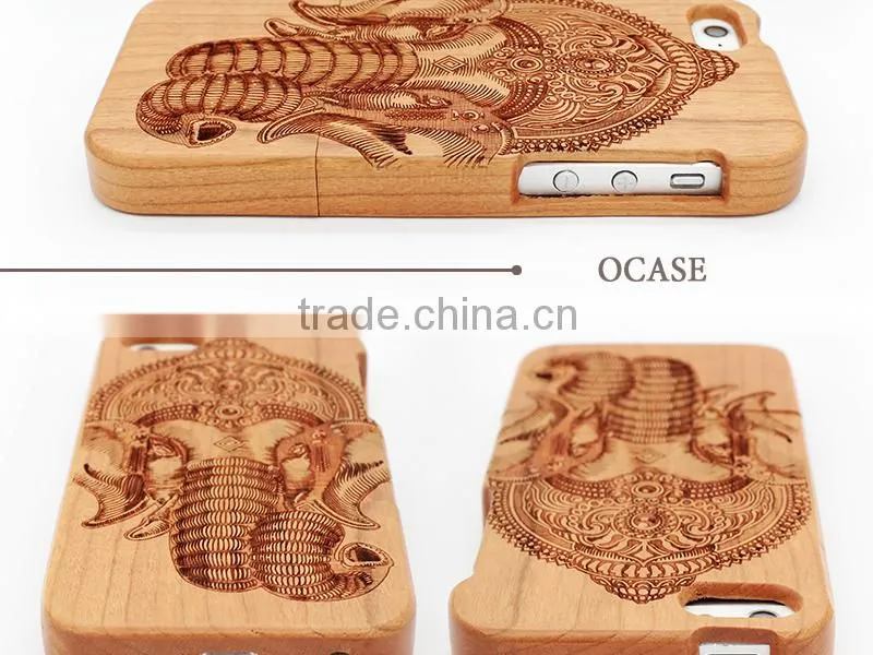 Yuanzhao Hot Sell Cherry Wood Mobile Parts Smartphone Case/Cellphone Case for iphone 6