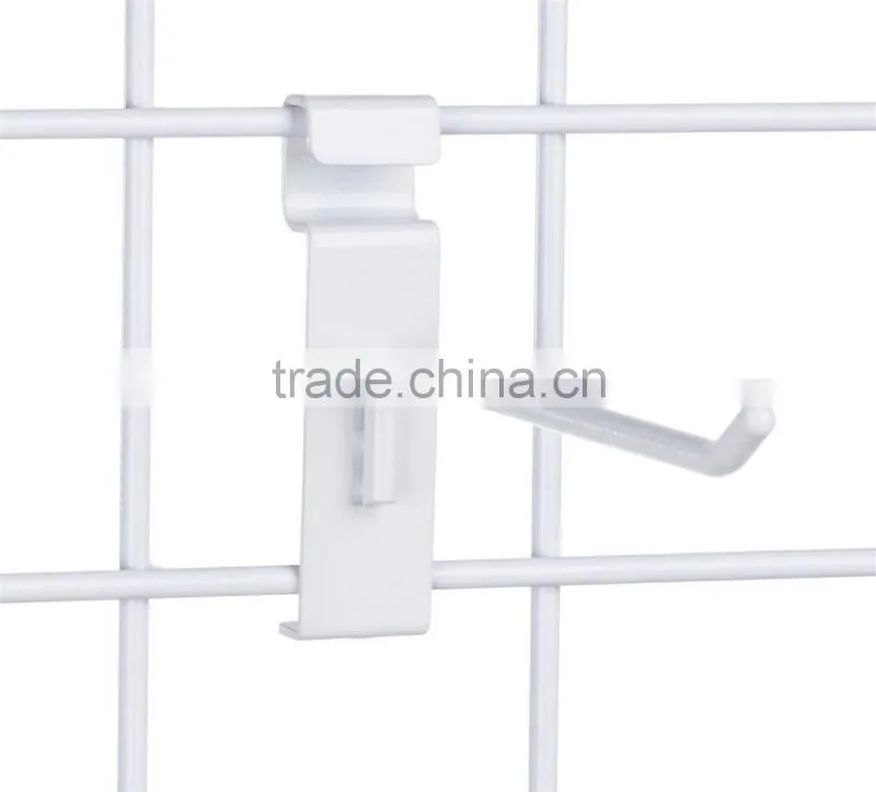 100-300mm Powder Coated White Gridwall Hook,metal hanging hooks