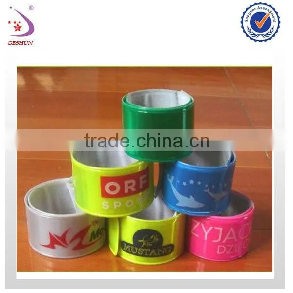 ARM SLAP STRAP BANDS - REFLECTIVE SAFETY BAND FLUORESCENT