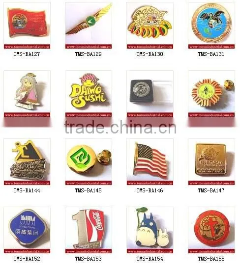 Promotion high quality custom metal gold plating badge lapel pins maker