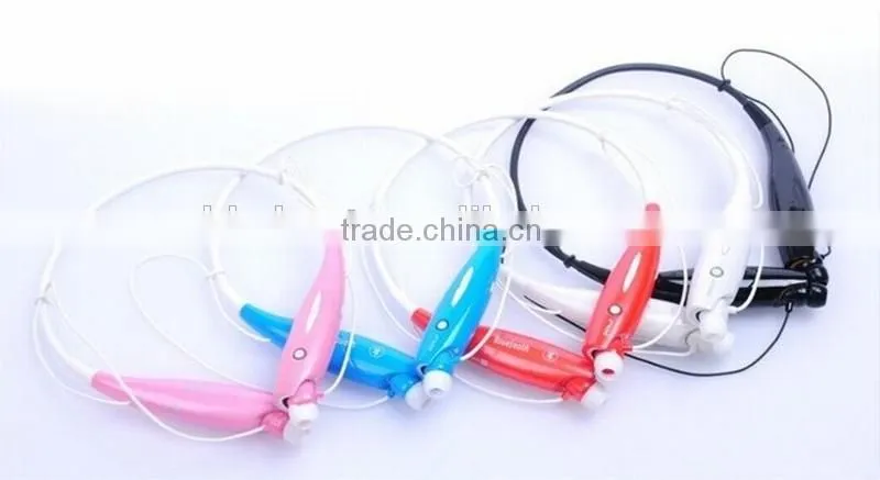 HV-800 Universal Wireless Bluetooth Music Headset A2DP Stereo Vibration Neckband Style Earphone Headphone For cellphones