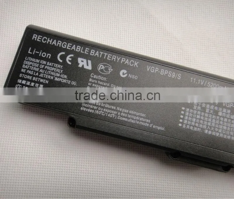 generic Notebook battery factory fit for VGP-BPS9A VGN-CR13Sony VGN-CR15
