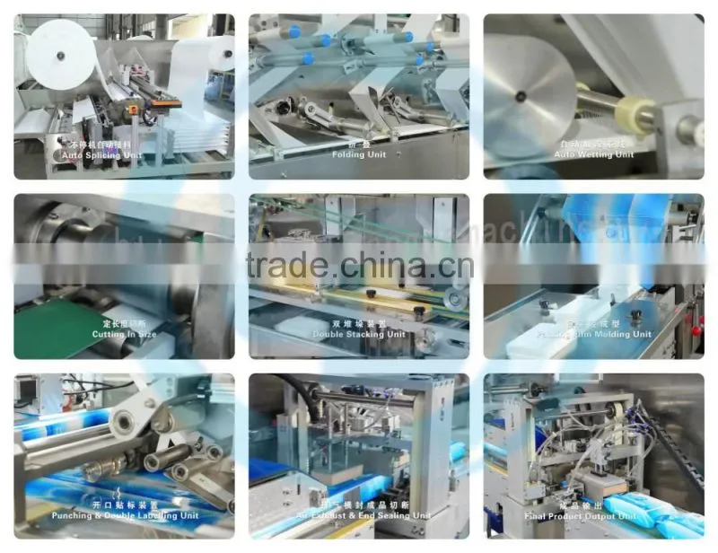 CD-2000-H Full Auto 30-120 Pcs Wet Wipe Machine