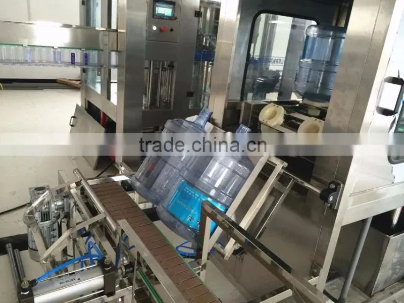 2016 5 gallon water filling washing packing machine /barreled water bottling machine