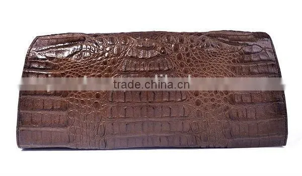 real crocodile skin handbags genuine leather purse wholesale leather clutch bag