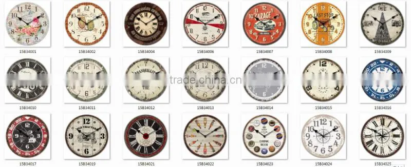2016 New clock big size clock quartz analog wall clock
