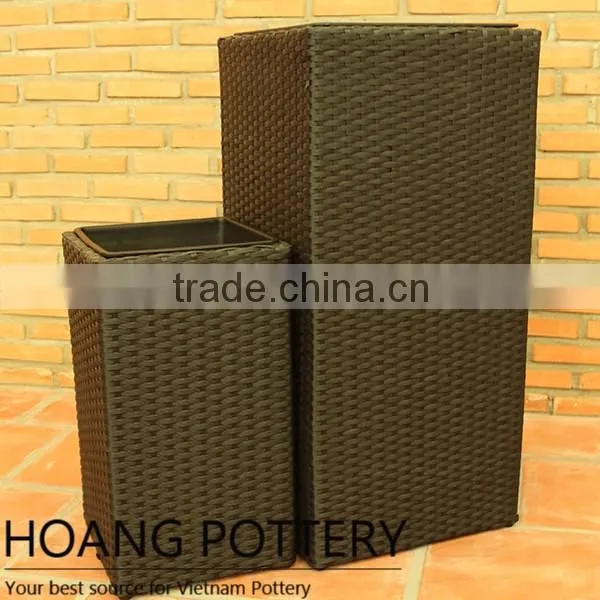 Wicker Planters indoor and outdoor