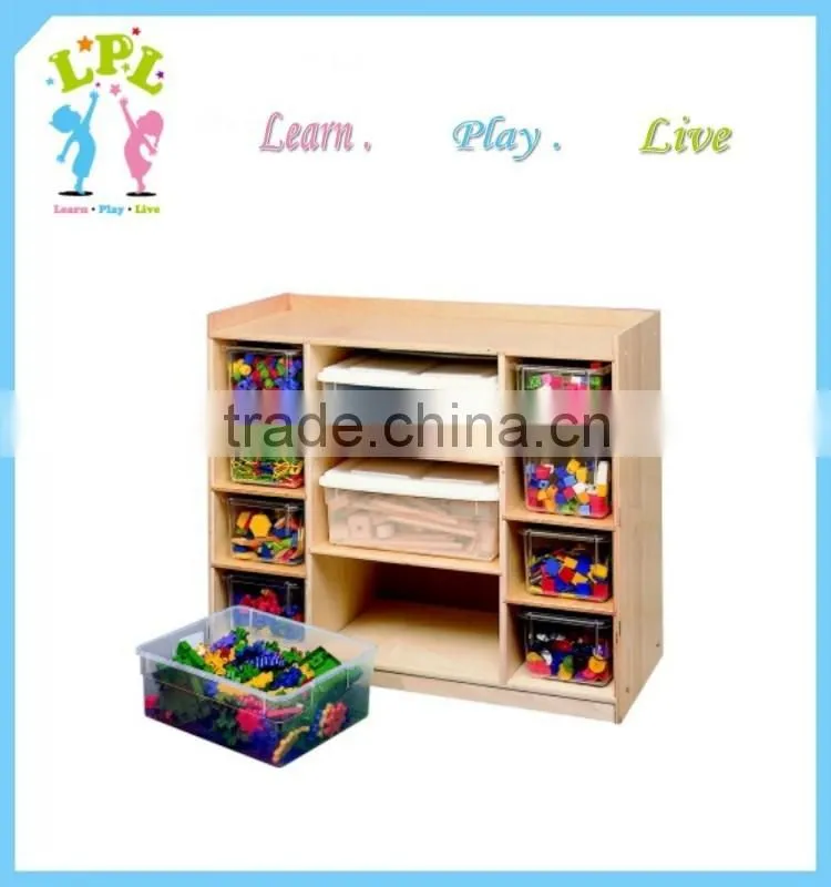 Wholesale high quality high transmittance K-Resin material plastic stockable kids storage bin