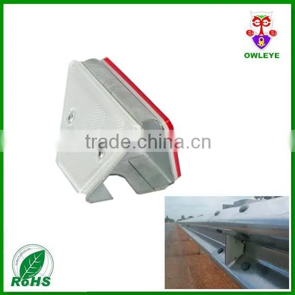 reflective guardrail delineator reflector, Road Marking Product Guardrail Reflector,white color reflector