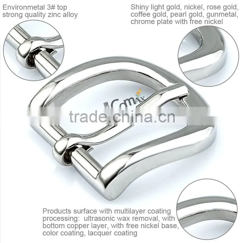 Hot Sale Shiny Silver Metal Pin Belt Buckle