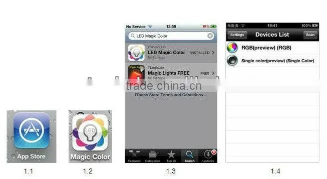 NEW RGB LED WiFi Controller with Android or IOS system RF Remote Controller