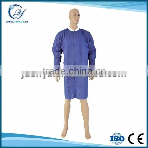 Non woven disposable cheap lab coat