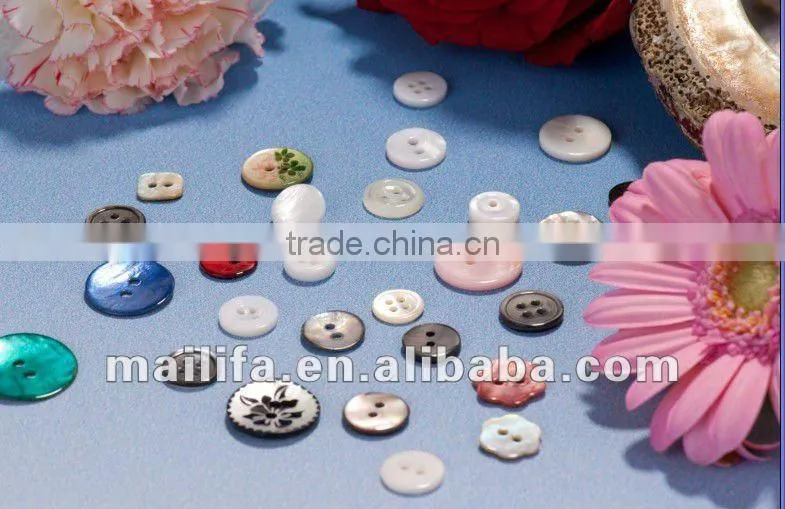 White MOP Shell Button