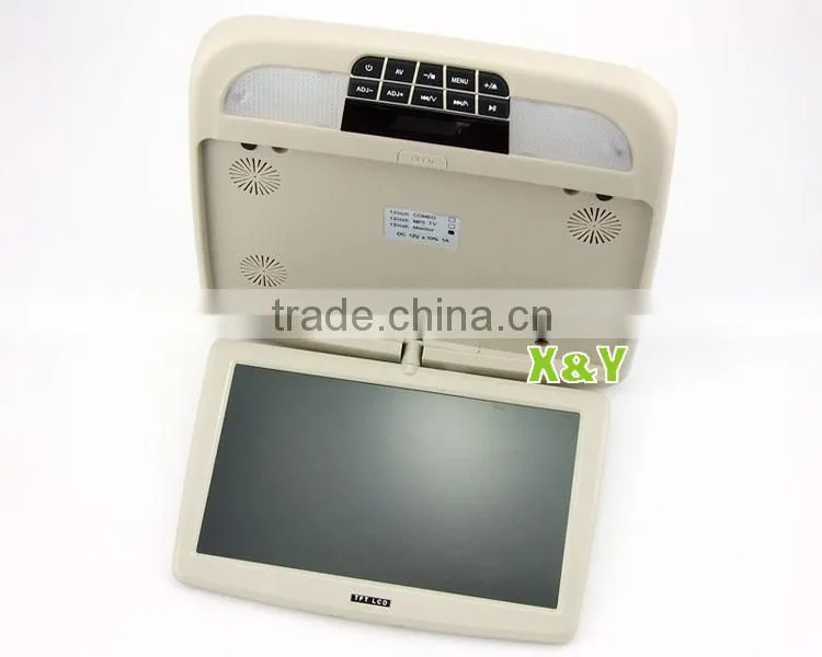 18.5 inch car roof DVD monitor,18.5 inch roof flip down USB SD MP5 FM HDMI car monitor dvd player XY-186DVD