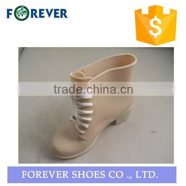 jelly high heel rubber rain boots women