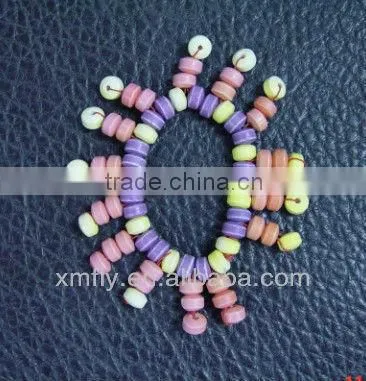 Fruit flavours necklace compressed candy