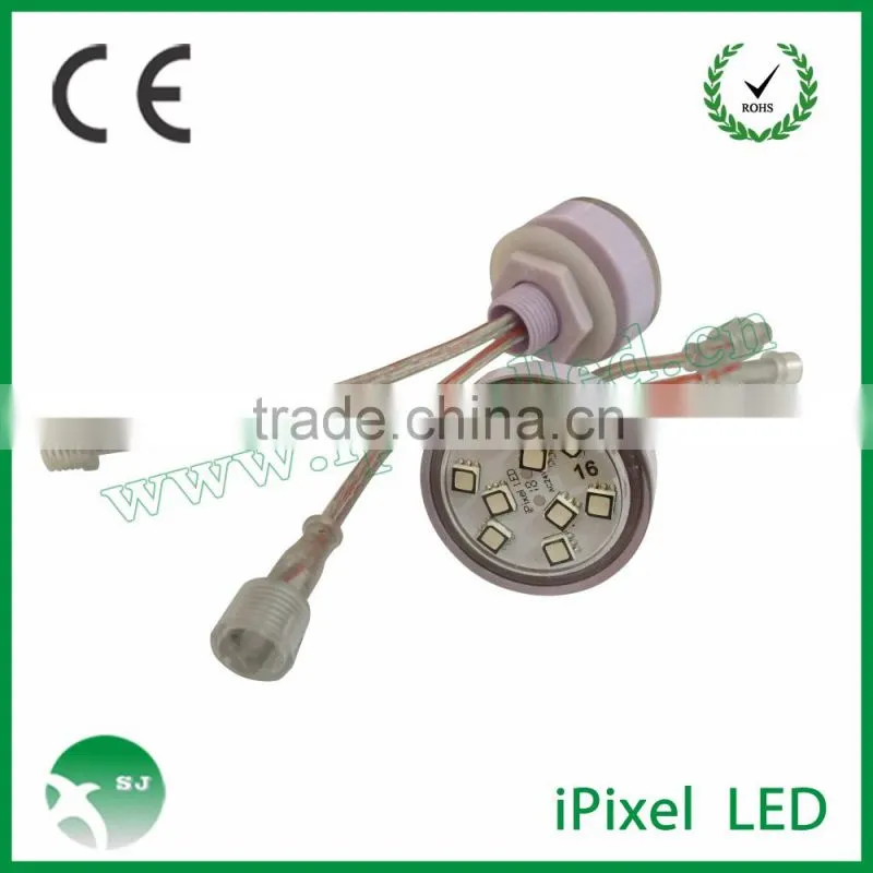 no need controller automatically rgb led pixel with 45mm 9led funfair rides lighting