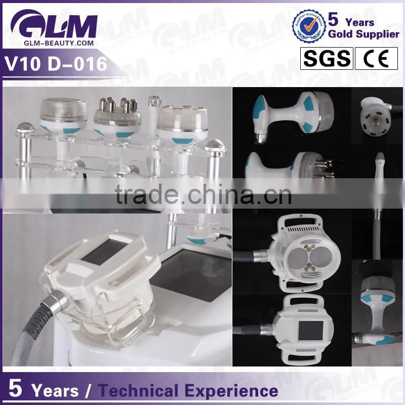 2016GLM NEWEST !D-016 V10 rf bio cavitation vacuum liposuction beauty machine with CE for sale