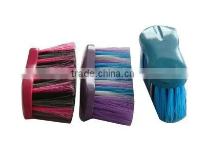 mix color touch soft long pp bristle horse brush