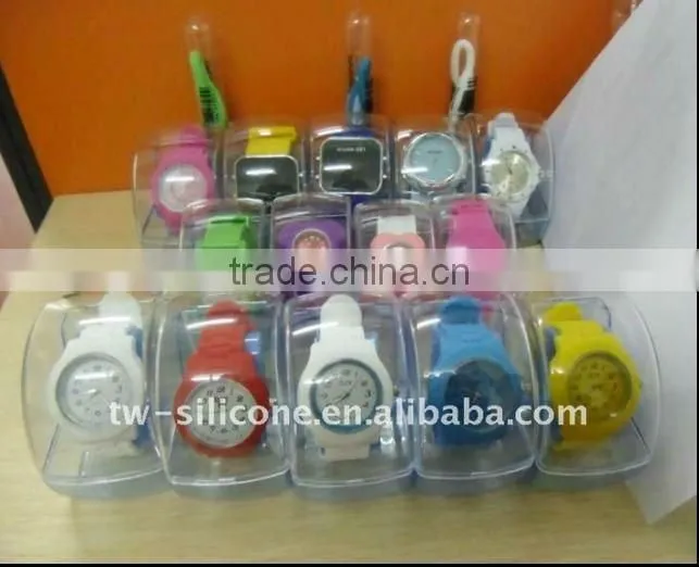 Soft Sponge Inside Hard Clear Plastic Watches Case