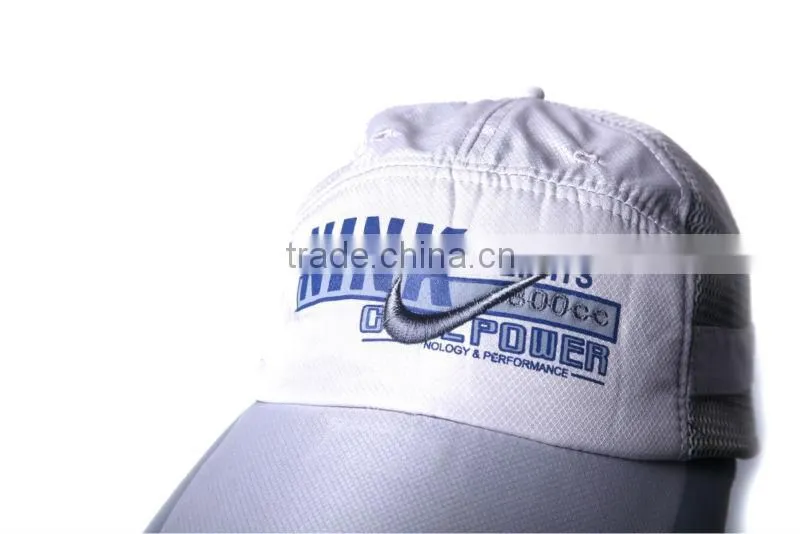 Hottest sell fashionable fishing product white peaked cap for outdoor sport