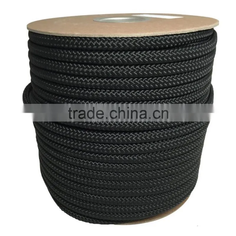 High quality Static polyester double braid ropes safety belt 12mm