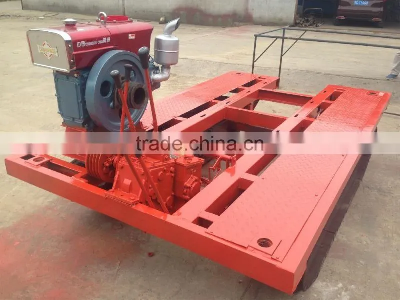 2 ton capacity rubber track chassis for drill machine