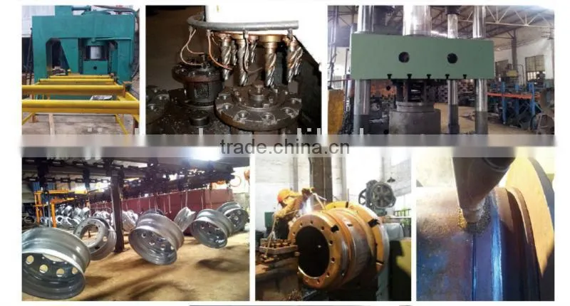 4.00-9 Forklift Steel Wheel of 3-pcs