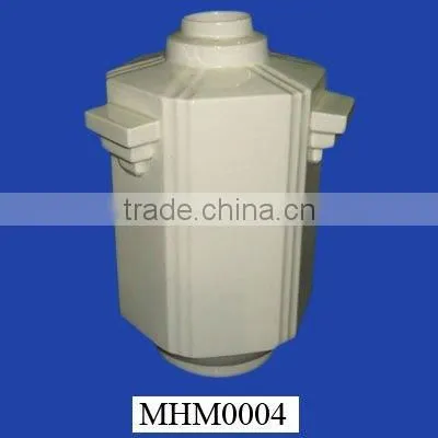 Geometric White Ceramic Vase