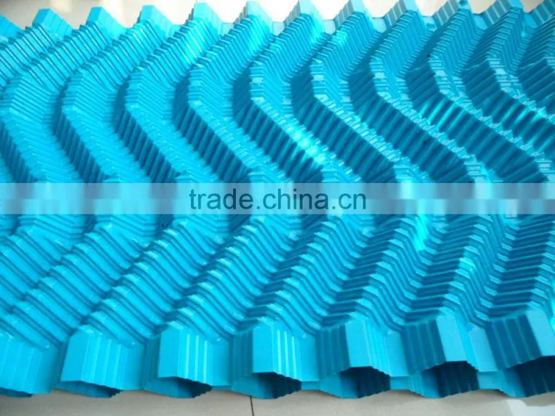 China Opened Cooling Tower Manufacturers/PVC S wave cooling tower fills for industrial use