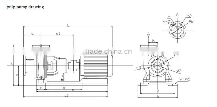 Factory produce chokeless stainless steel paper pulp pump