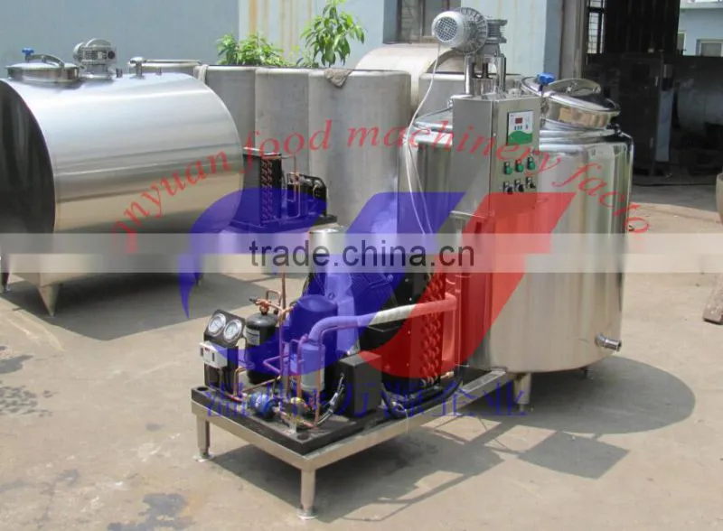 horizontal milk cooling tank 5000L cooling tank