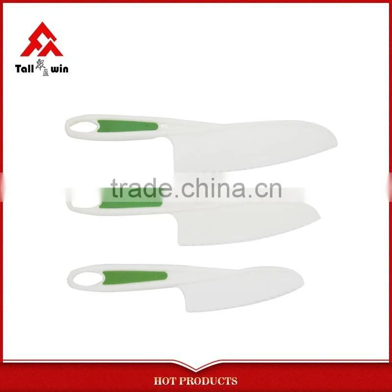 Stainless steel colorful kitchen knife set with pp block
