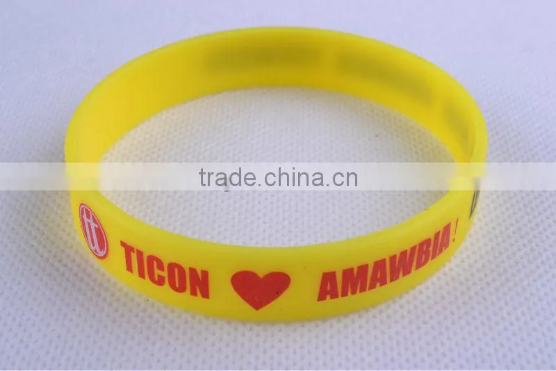 Stylish youth energy narrow wristbands silicone bangles