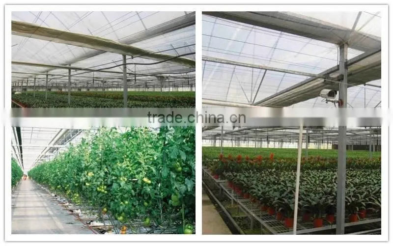 Mechanism roll up ventilation film greenhouse