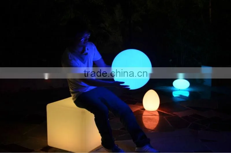 50cm large size RGB outdoor LED cubic stool