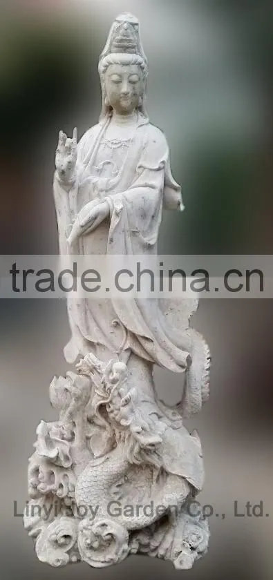 Home Deoc White Marble Guanyin Statue