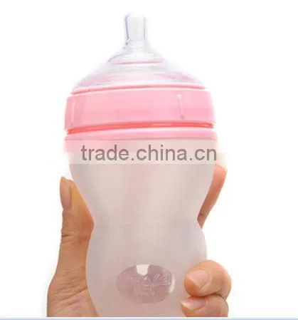 FDA 2014 New Safety bpa free silicone baby feeding bottles